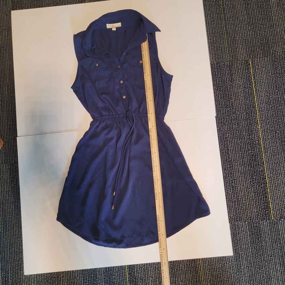 Bebop S Navy Blue Summer Dress Style# ZGKQ-4433-K2, 100% Polyester - Picture 7 of 12